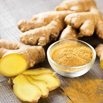 Ginger Rhizomes Dried, Sliced and Ground